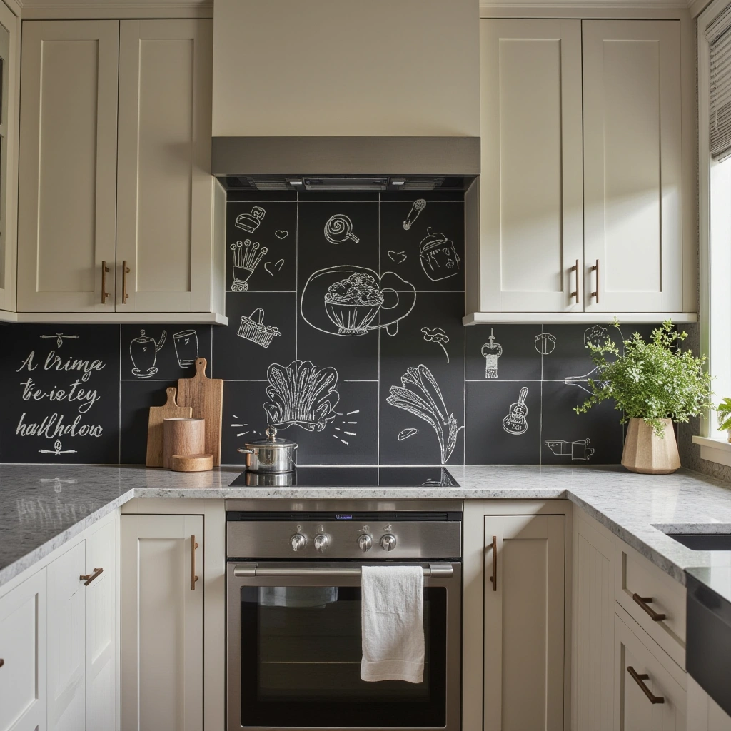 10. Chalkboard Tiles: Fun and Functional