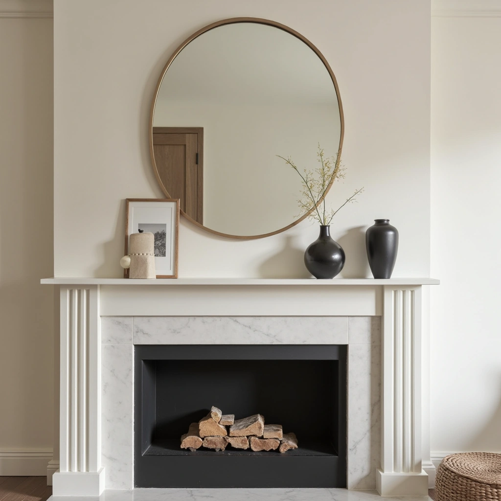 1. Minimalist Mantel Styling: Less is More