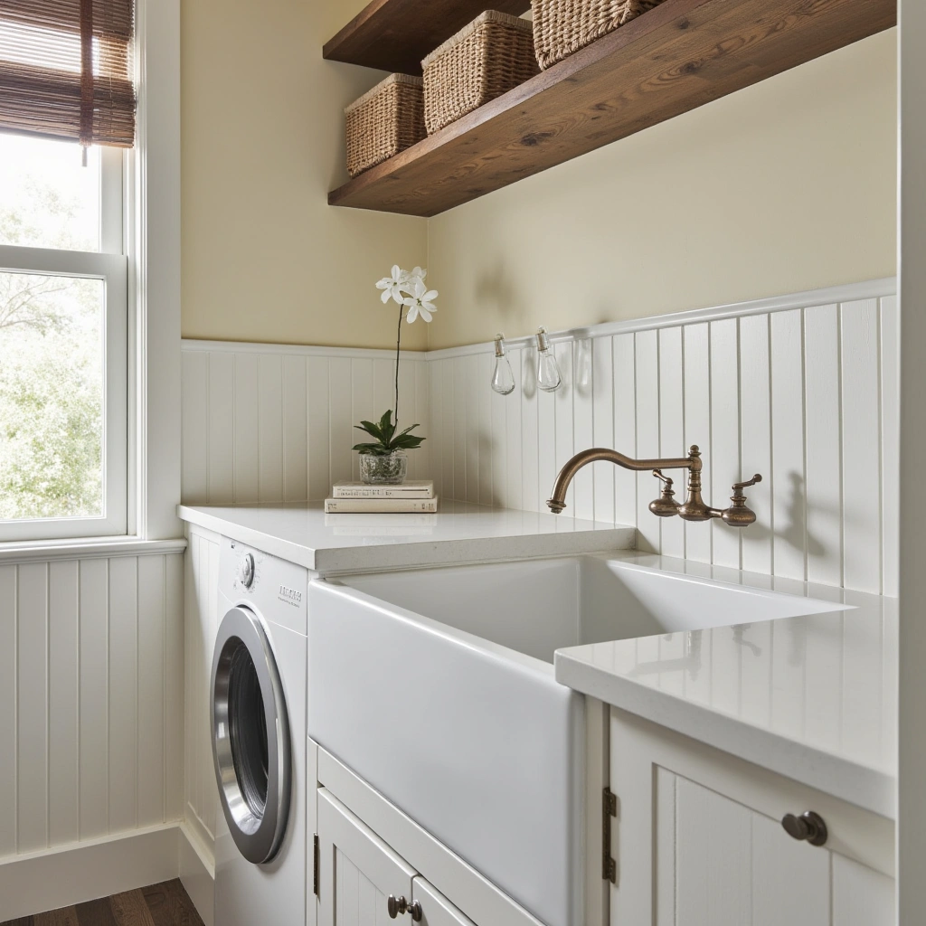 6. Deep Farmhouse Sink for Function and Flair
