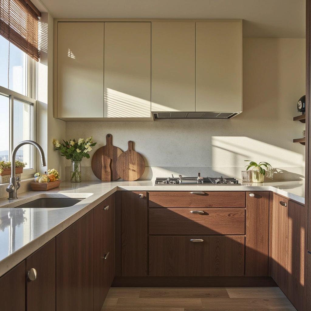 10. Two-Tone Vintage Cabinets