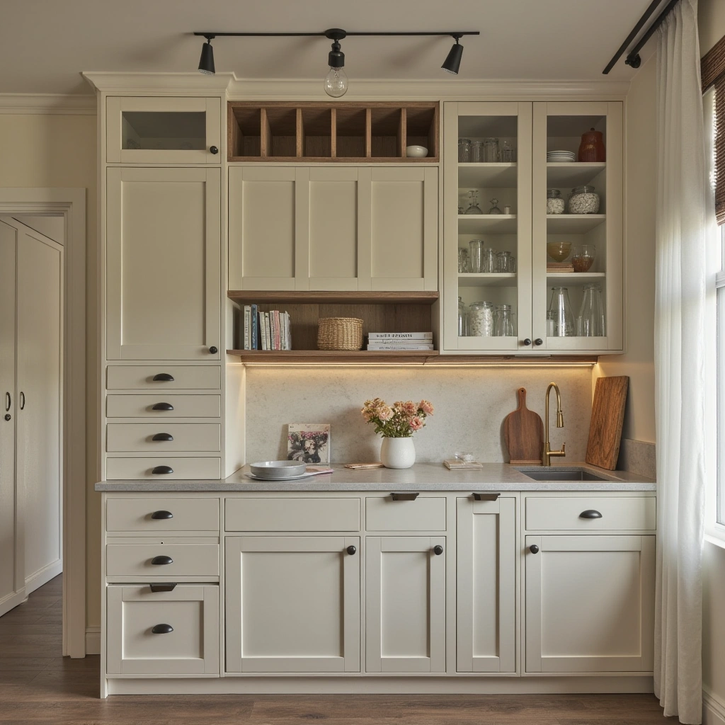12. Vintage Cabinets for Small Kitchens