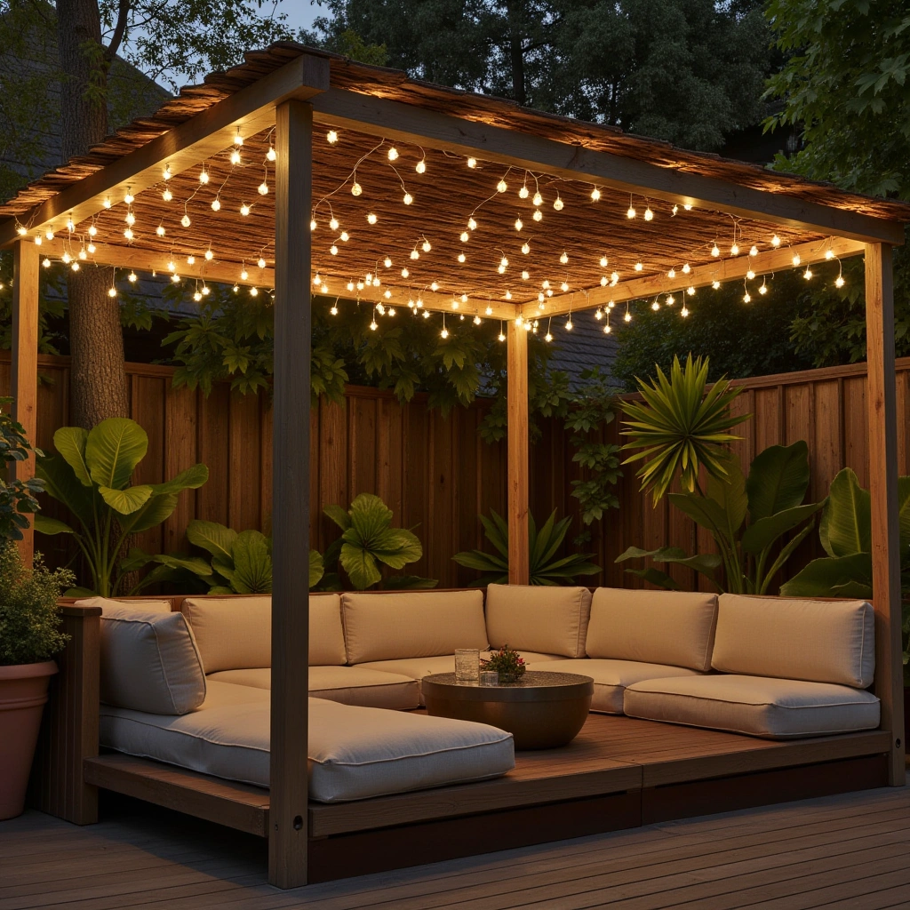 7. Ambient String Light Canopy
