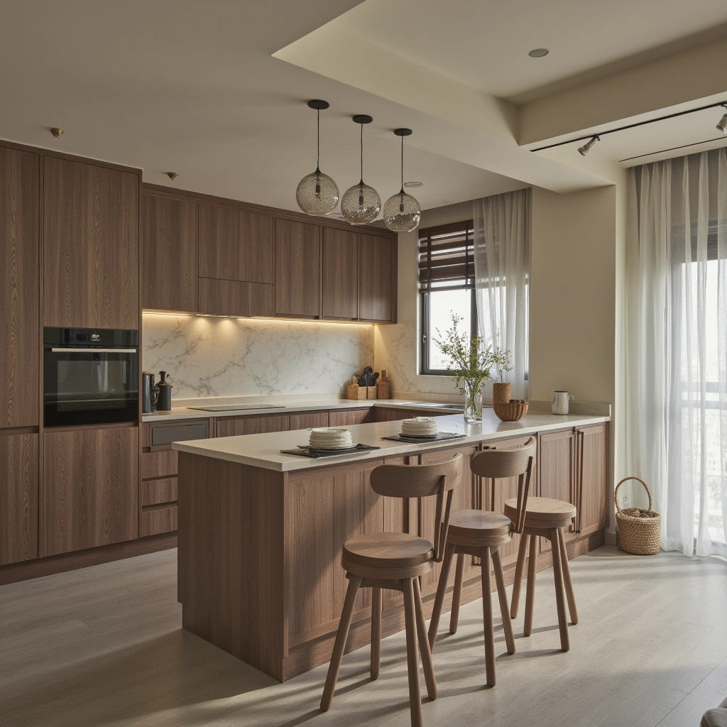 1. Minimalist Open Kitchen Design