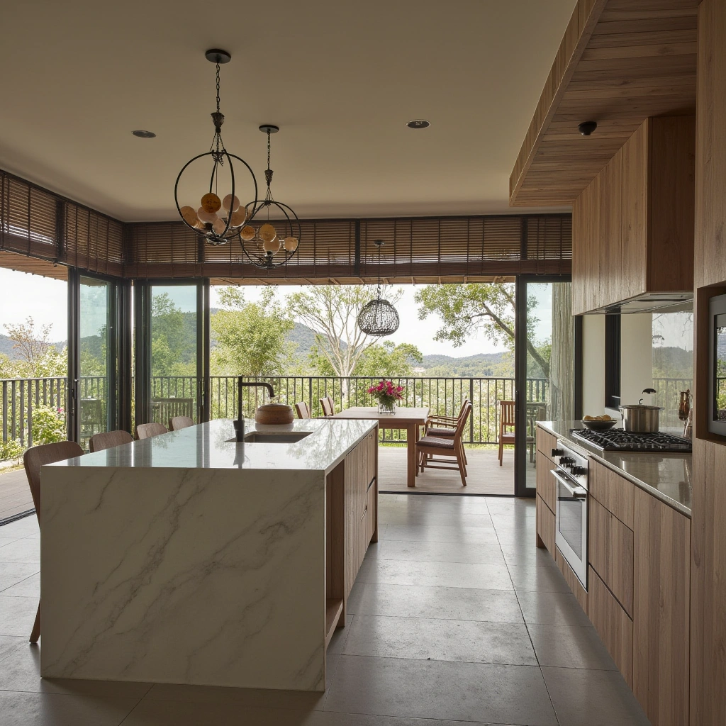 5. Indoor-Outdoor Open Kitchen