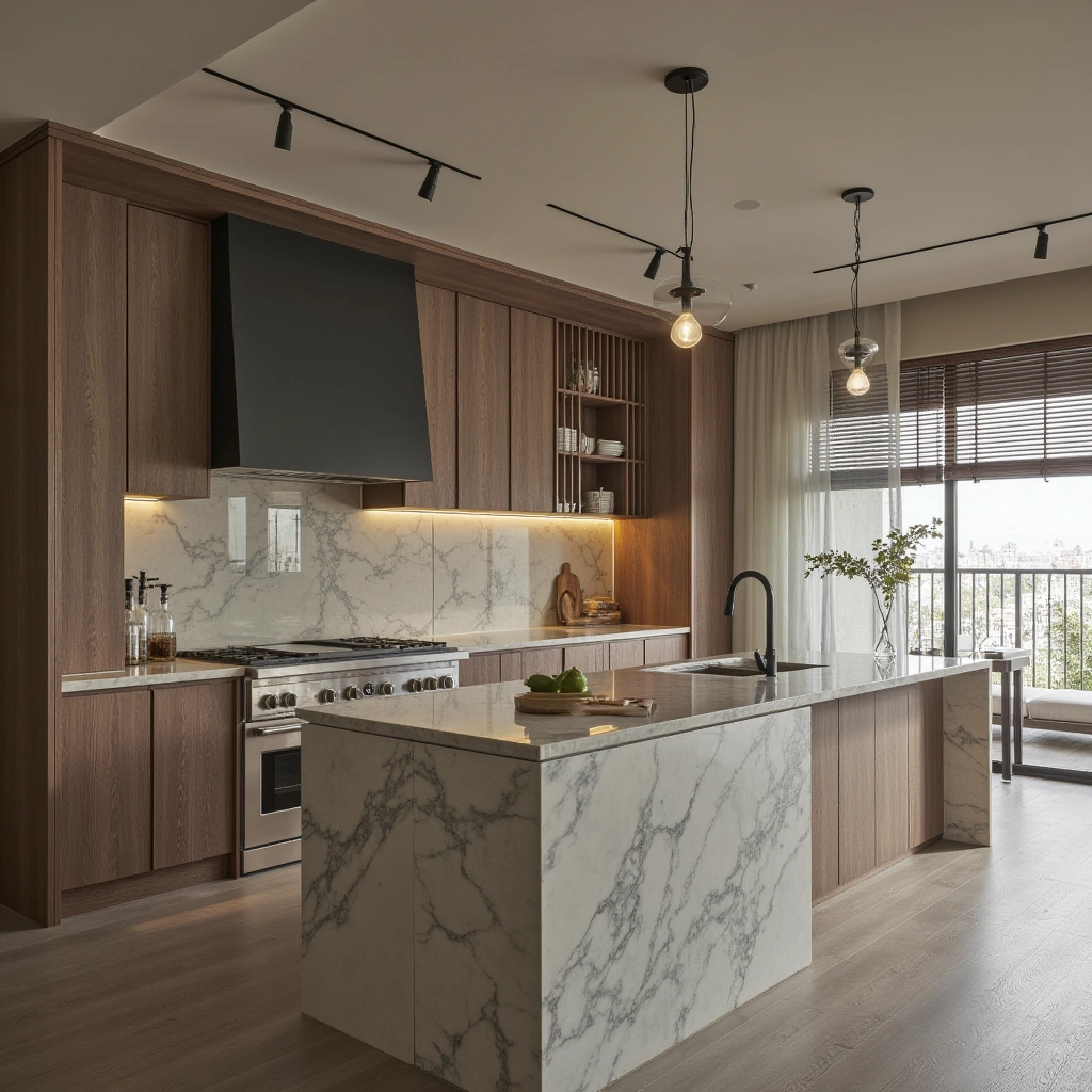 10. Luxury Open Kitchen Design