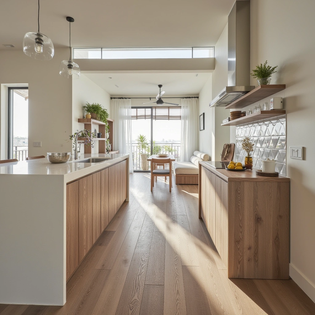 6. Wide Plank Wood Flooring for Rustic Warmth