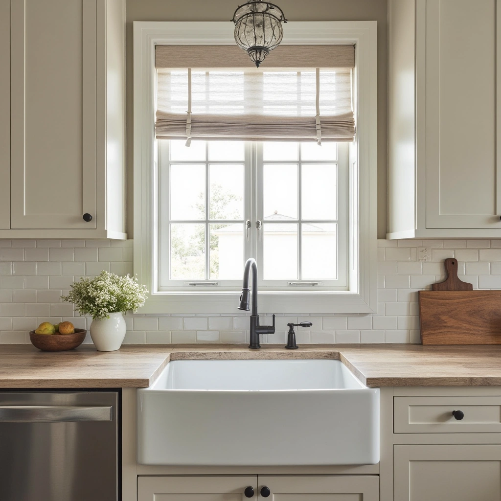7. Apron-Front Farmhouse Sink for Authentic Charm