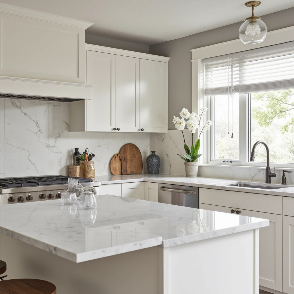 8. Marble or Quartz Countertops for Elegance and Durability
