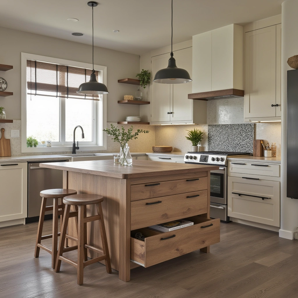 6. Functional Kitchen Islands with Seating
