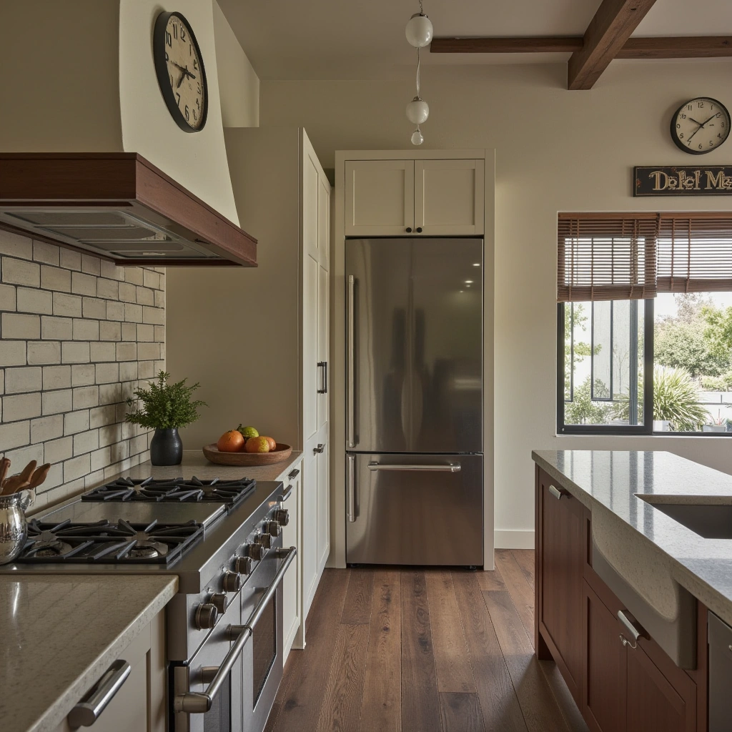 12. Mix of Modern Appliances and Vintage Decor