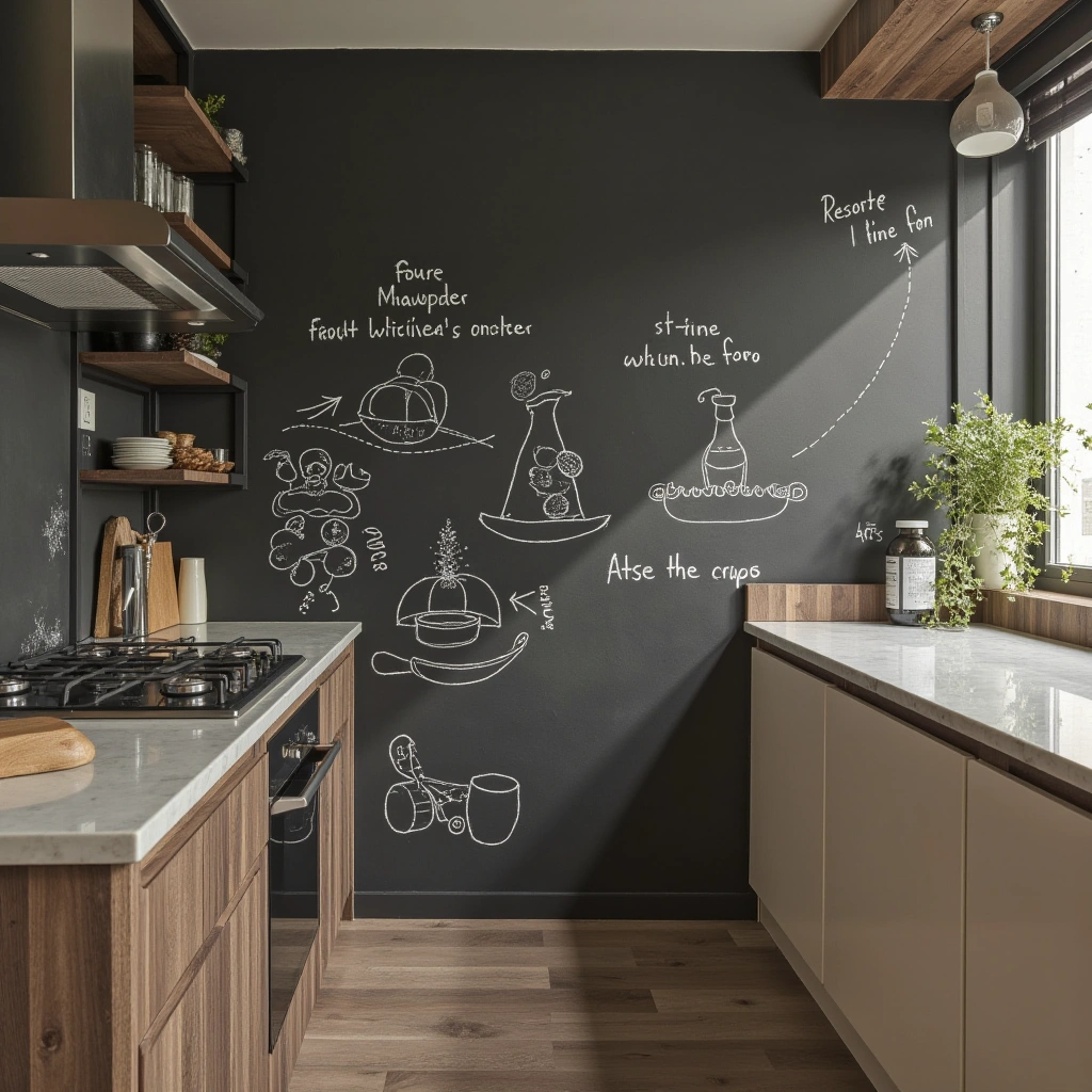 8. Chalkboard Panels for Creativity and Function