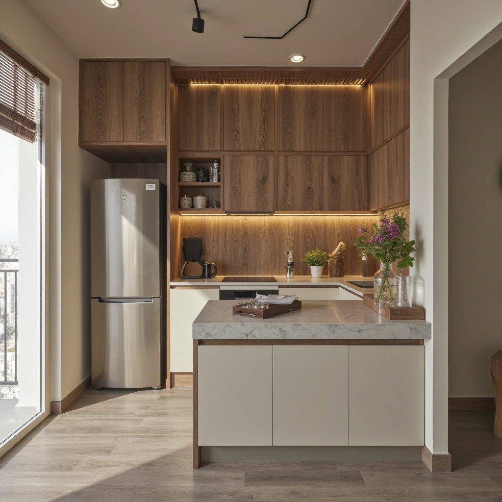 9. Horizontal Wood Panels for a Spacious Feel