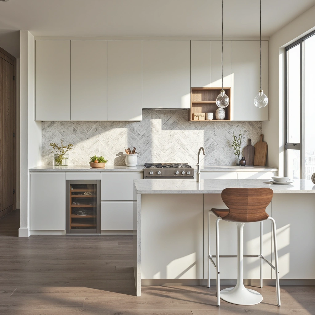 3. Install Peel-and-Stick Backsplash Tiles