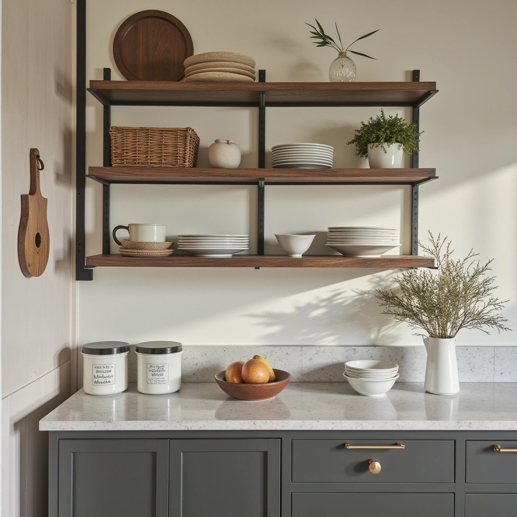 5. Add Open Shelving