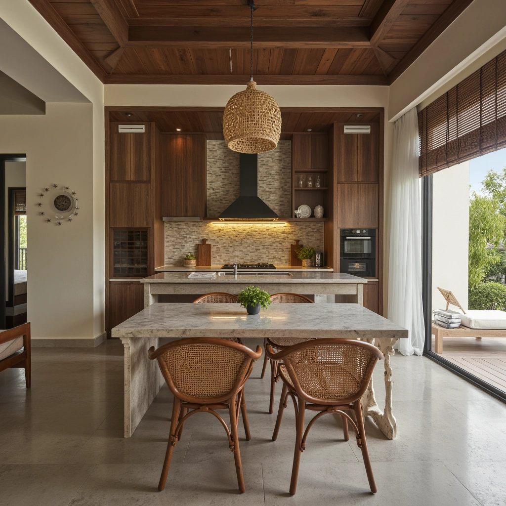 11. The Indoor-Outdoor Style Island with Seating on Two Sides