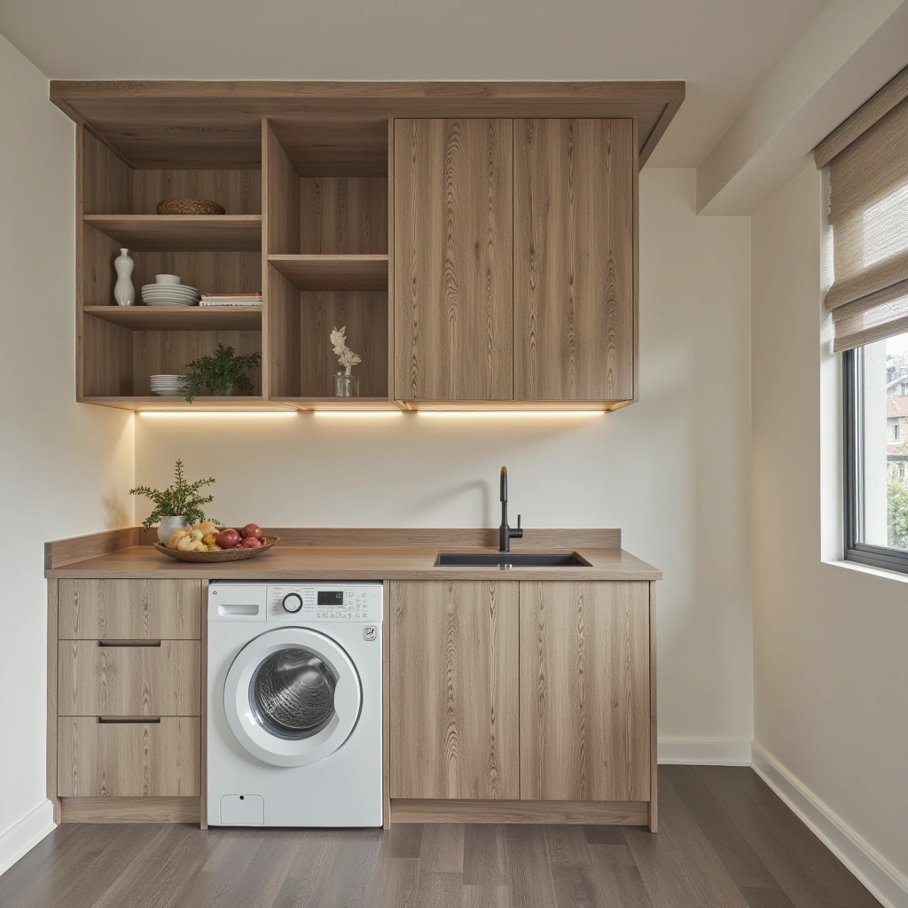1. Floating Wall Cabinets for a Clean Look