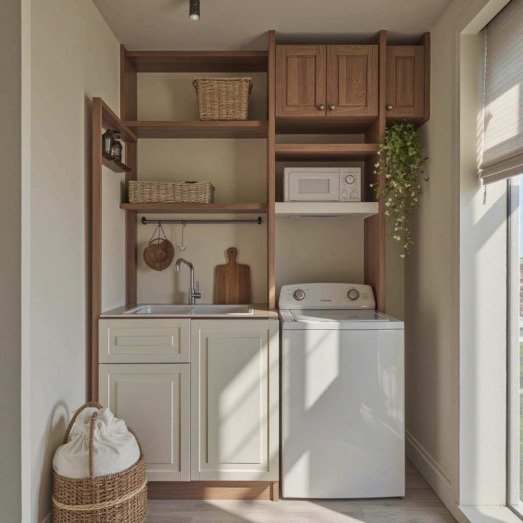 1. Vertical Storage Solutions for Narrow Laundry Rooms