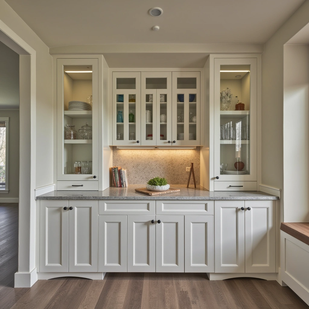 6. Built-In Cabinets and Countertops for Seamless Storage