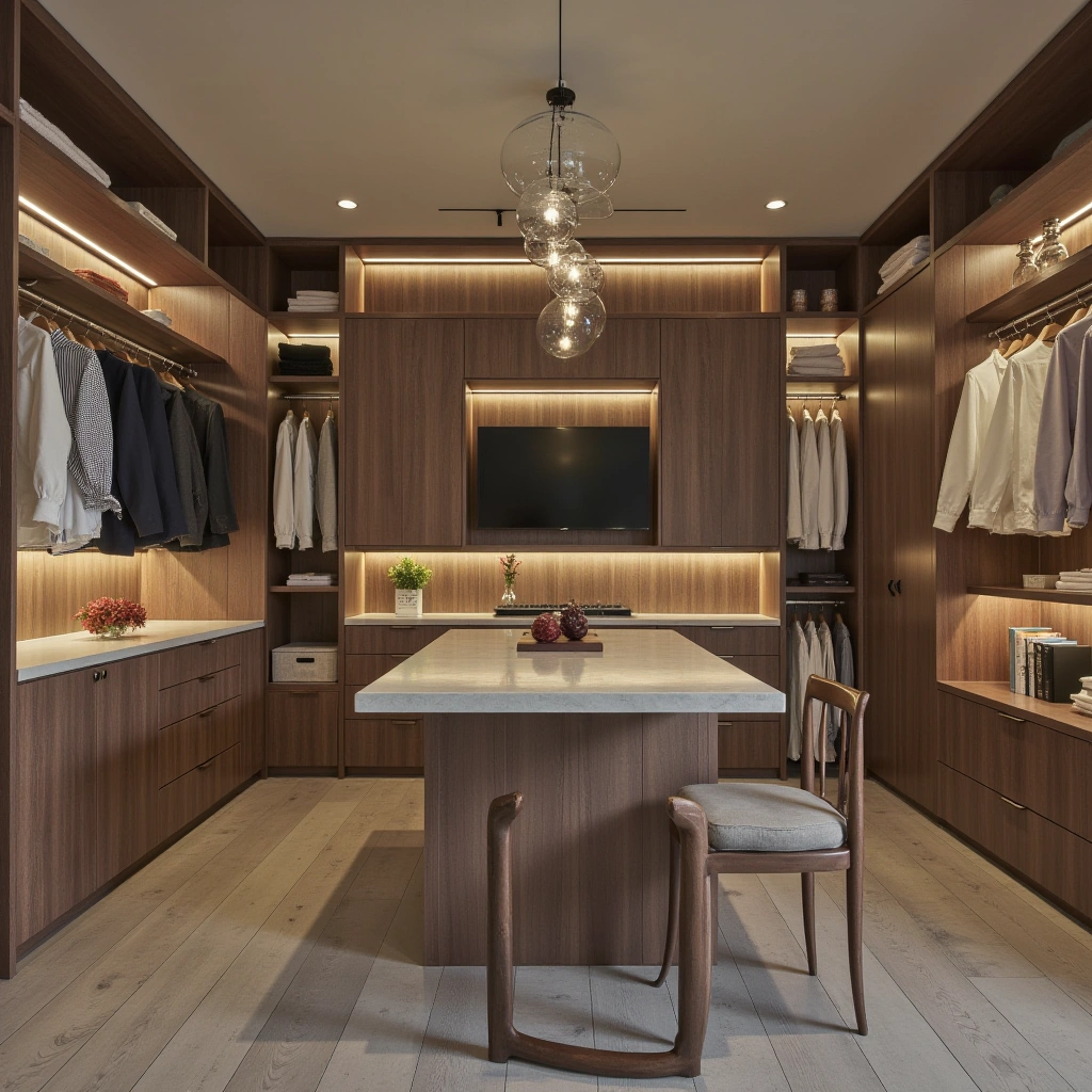 1. Walk-In Closet with Island Storage