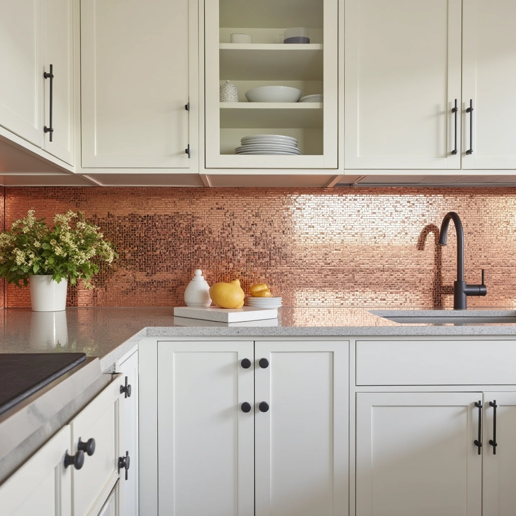 11. Metallic Mosaic Tiles