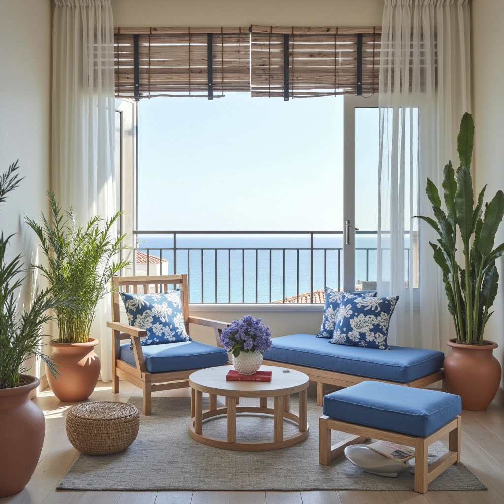 5. Mediterranean Balcony: Fresh and Breezy Elegance