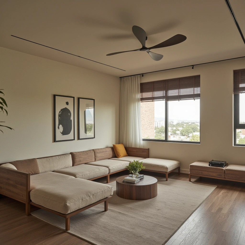 2. Modern Minimalist Sunken Living Room