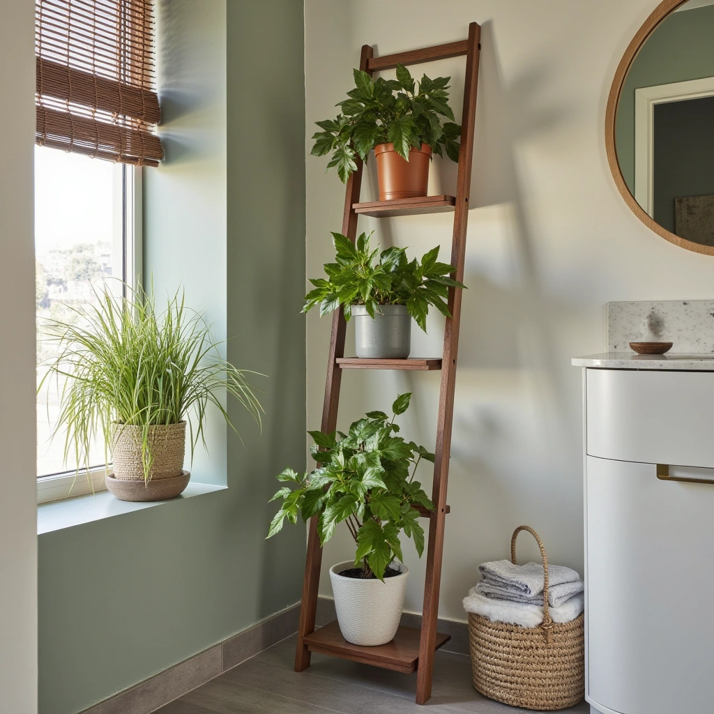 9. Plant Ladders for Vertical Green Displays