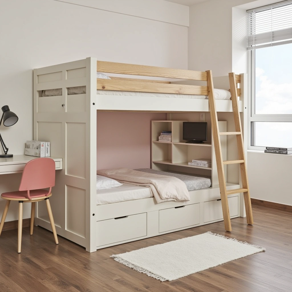 11. Portable Loft Bed with Modular Components