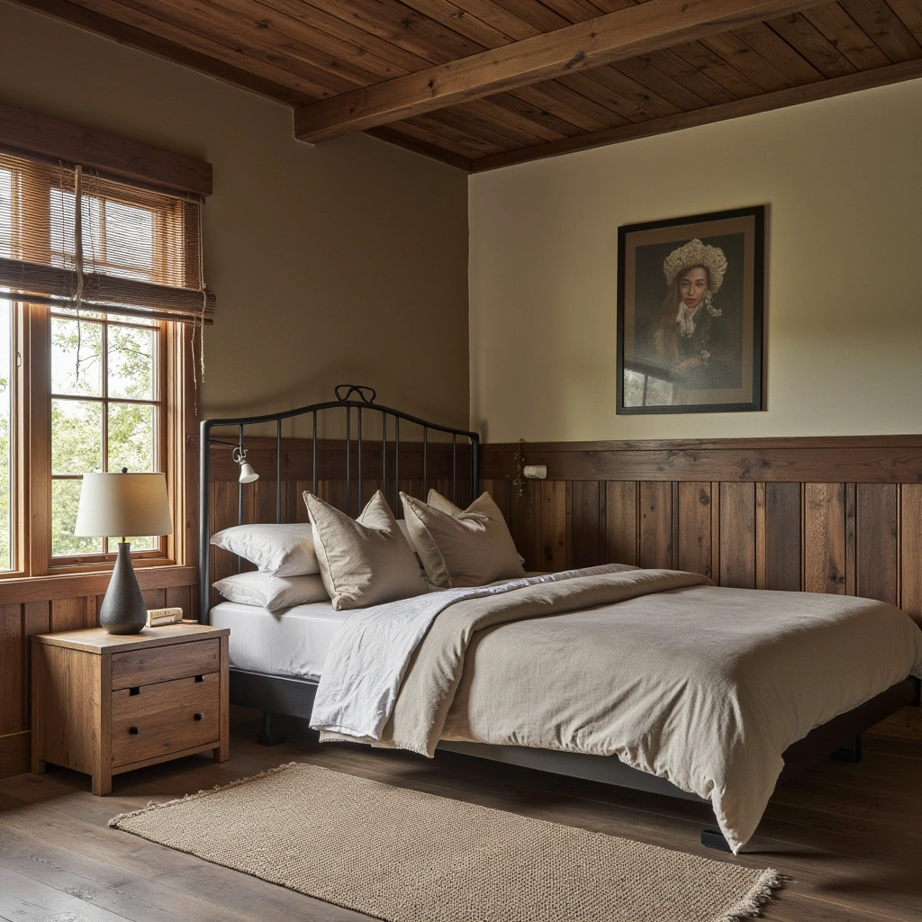 7. Integrate Rustic, Functional Furniture