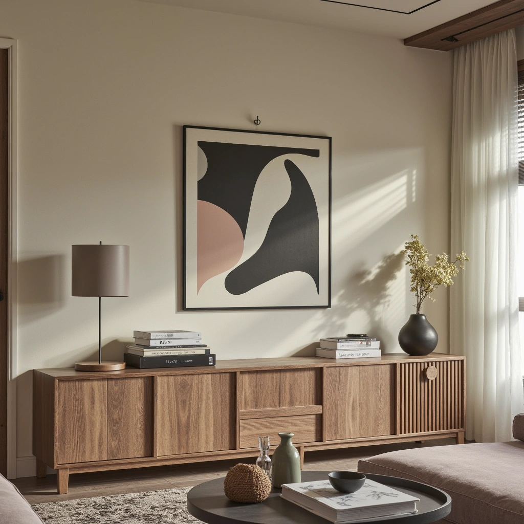 9. Display Abstract and Minimalist Art