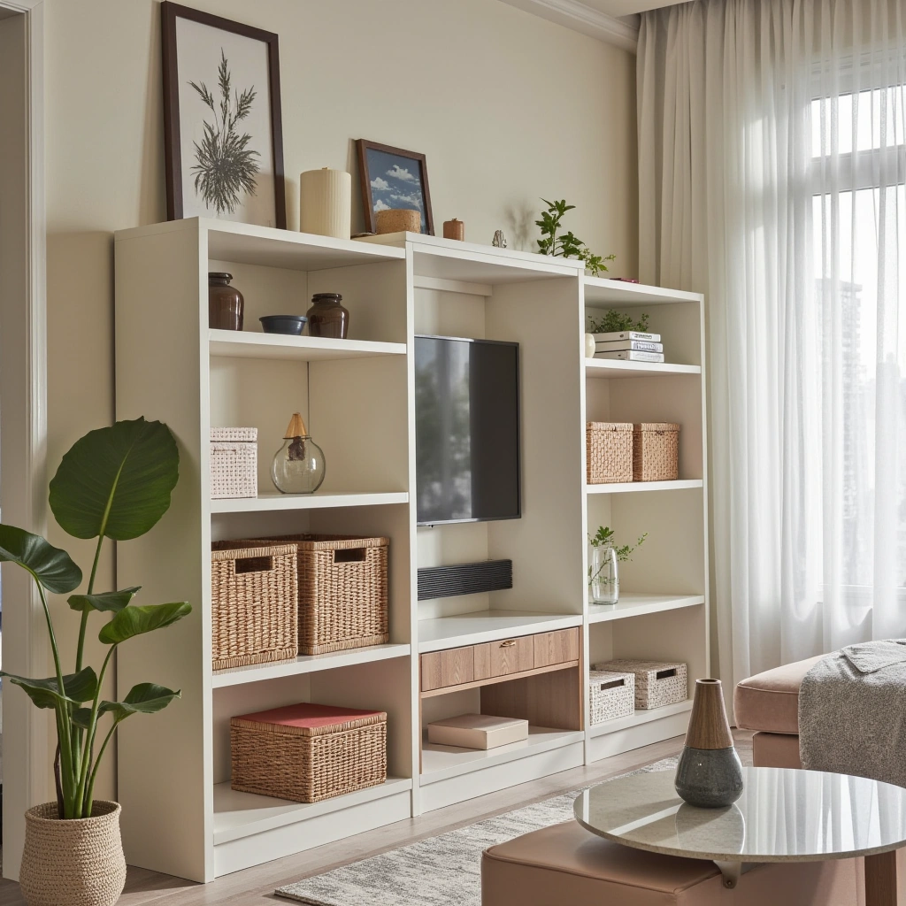 5. Use Decorative Boxes and Baskets for Organized Style