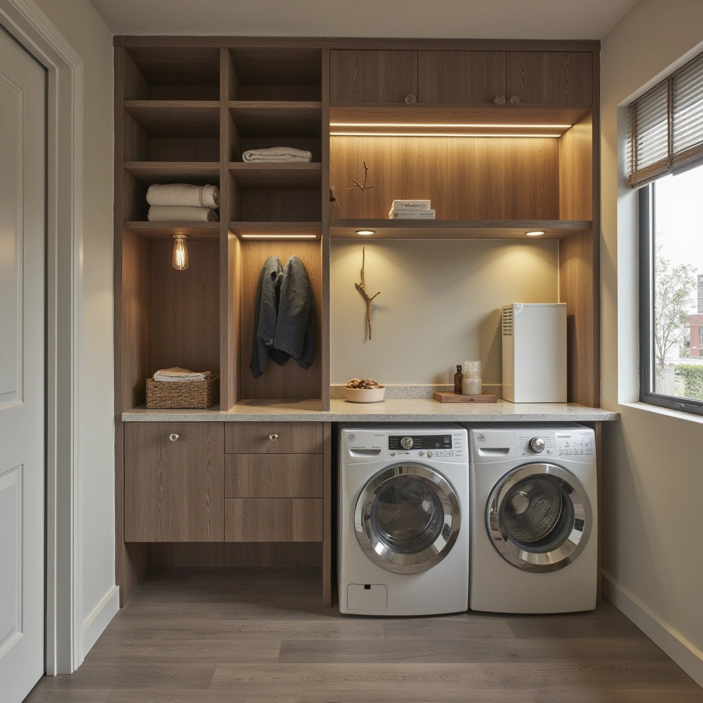 10. Smart Mudroom and Laundry with Tech Integration