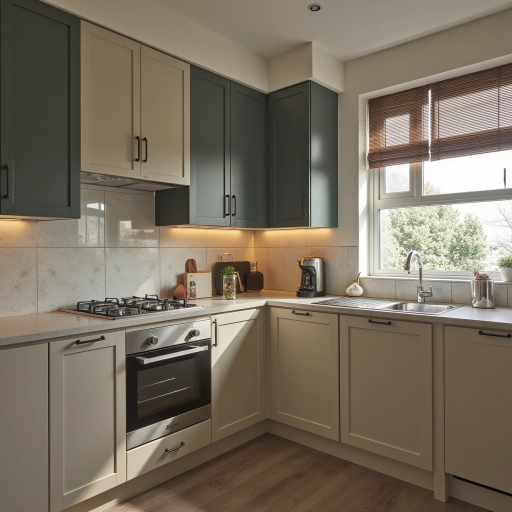 1. Two-Tone Cabinets for a Balanced Contrast