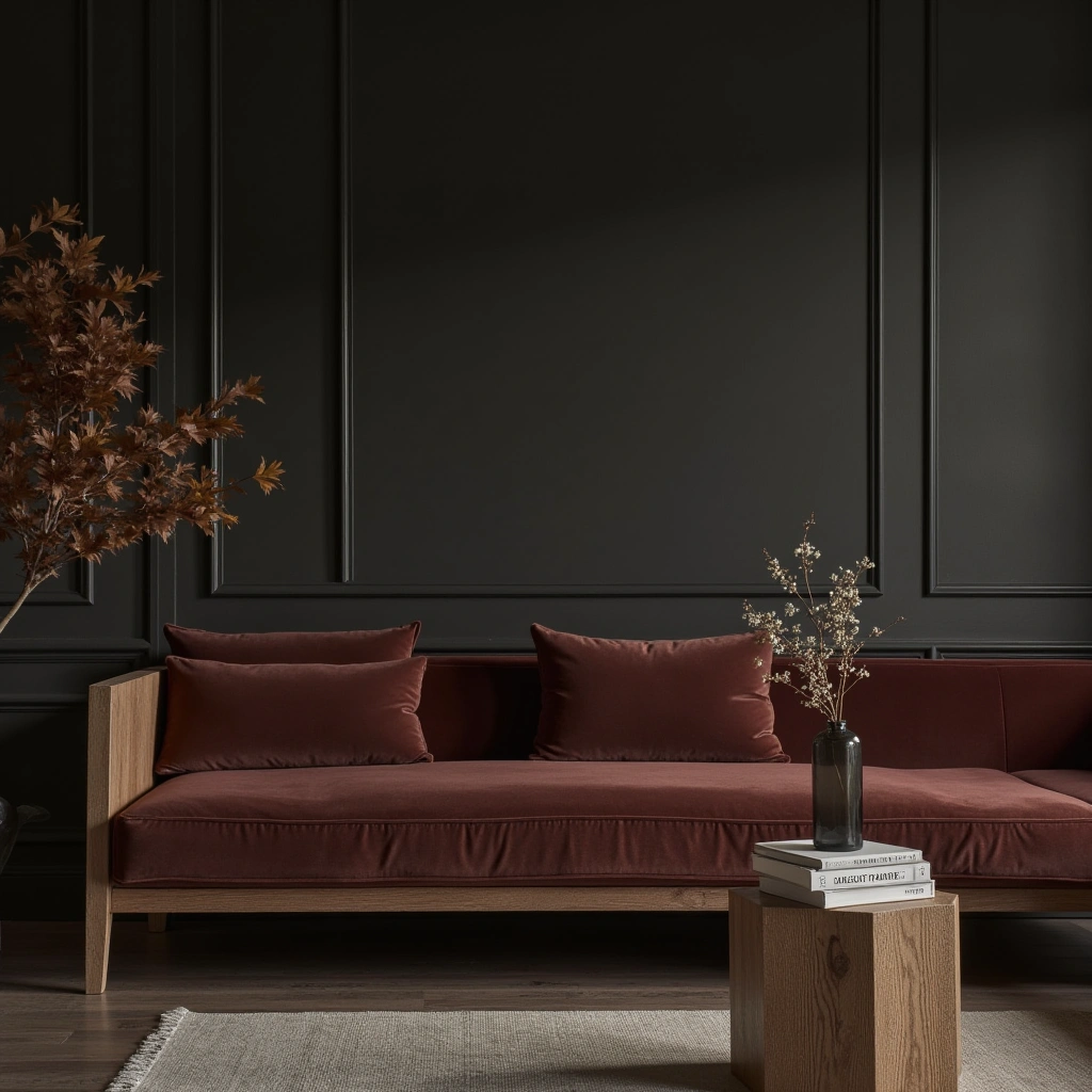 4. Velvet and Leather for Luxe Texture