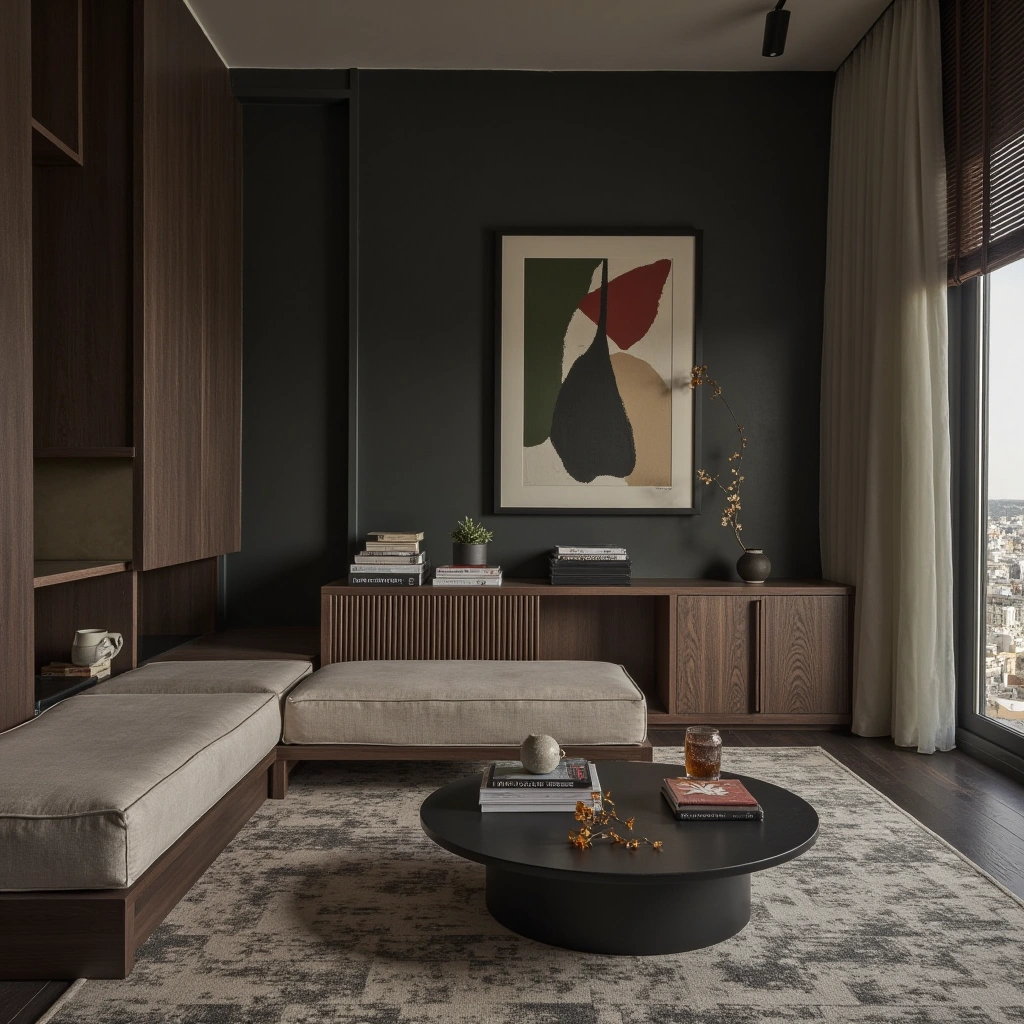 5. Dramatic Art and Bold Wall Decor