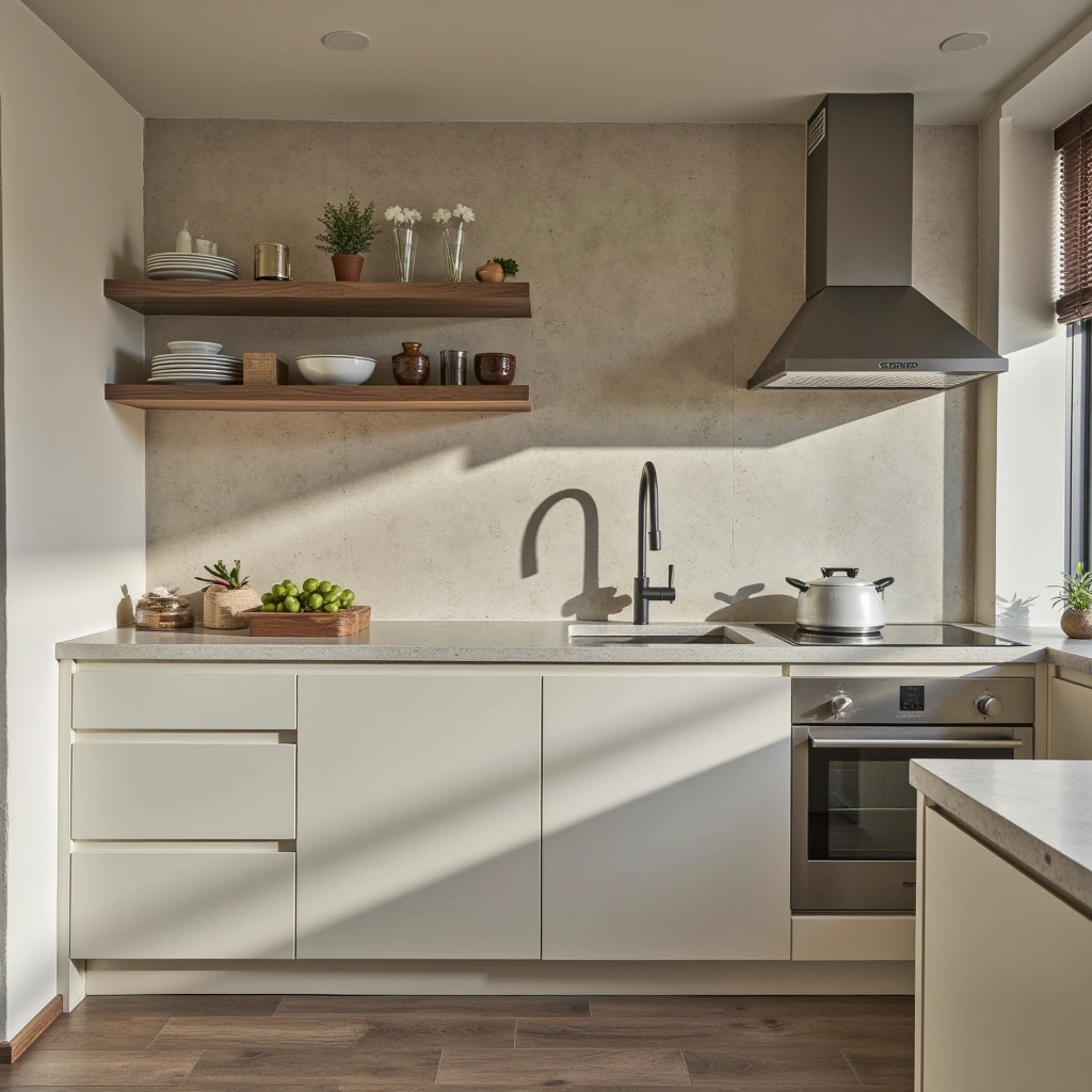 2. Mix Open Shelving with Closed Cabinets