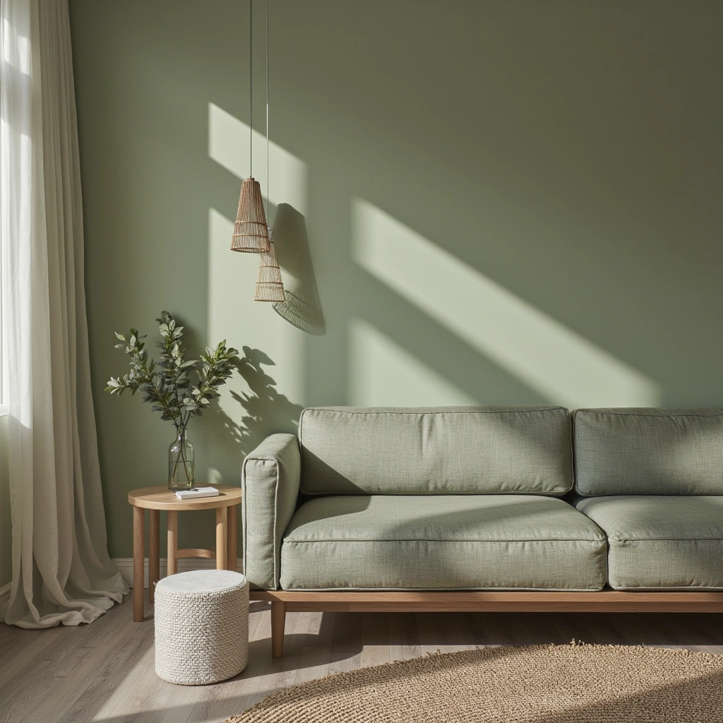 3. Sage Green Sofa as the Centerpiece