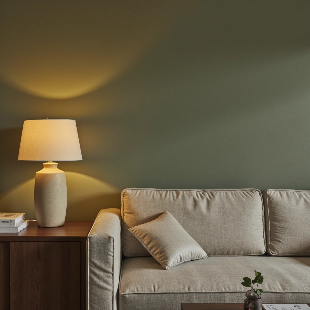 8. Soft Lighting to Enhance Sage Green Warmth