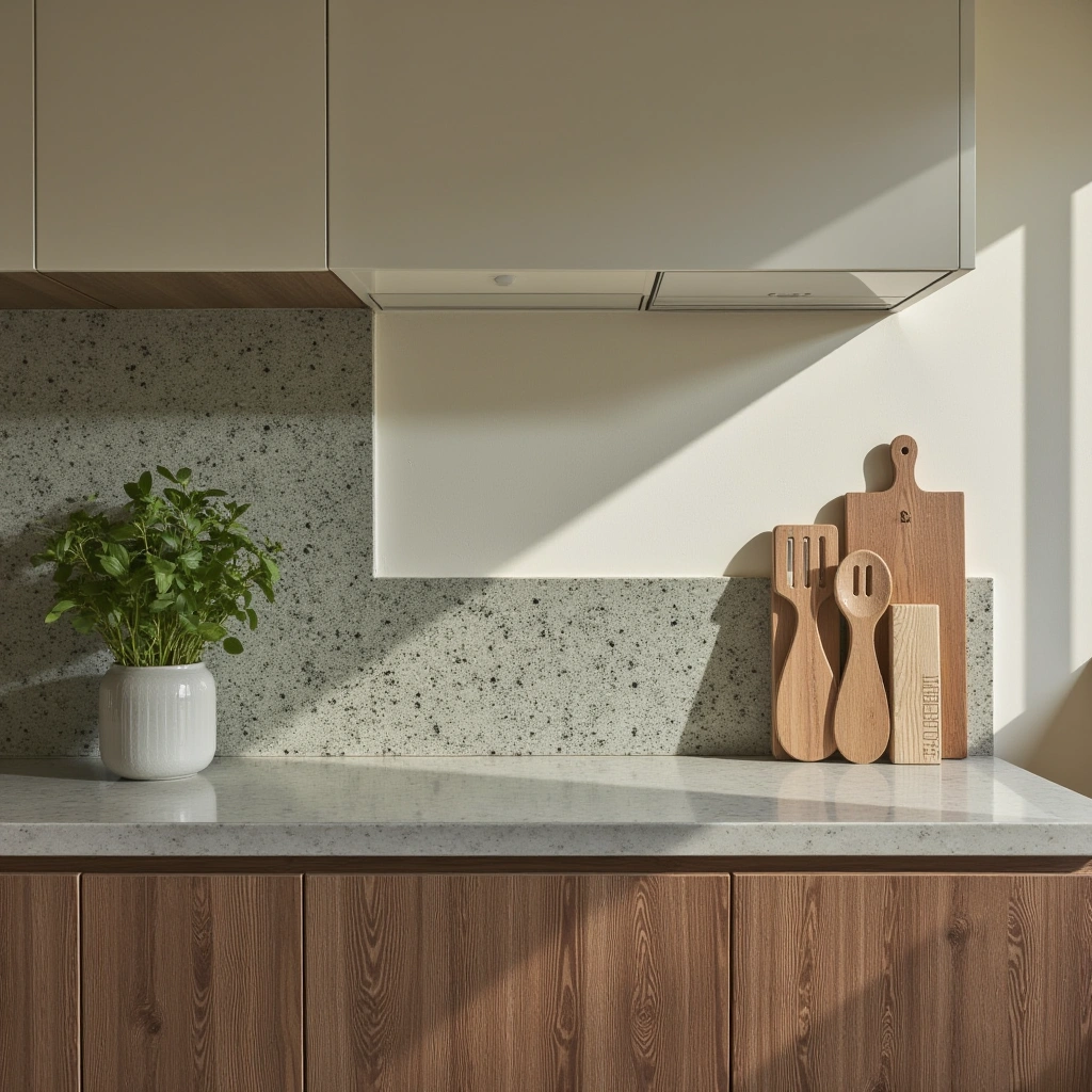 10. Eco-Friendly Recycled Glass Countertops