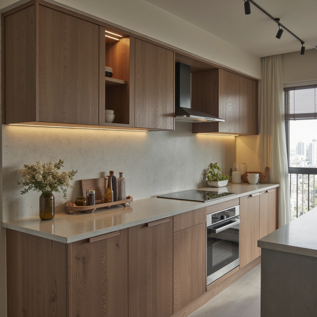 11. Mixed-Material Countertops for Textural Contrast