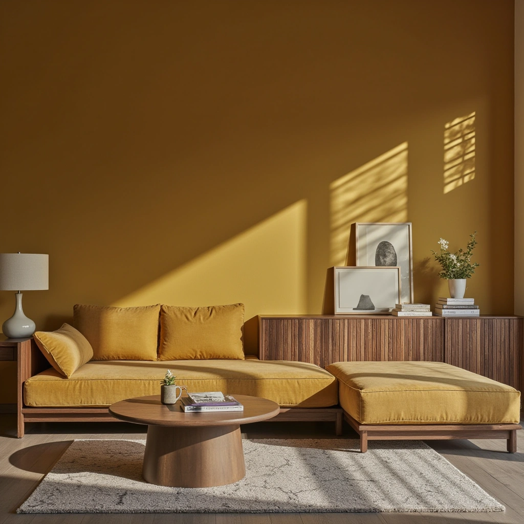 2. Mustard Yellow: Bold Yet Cozy