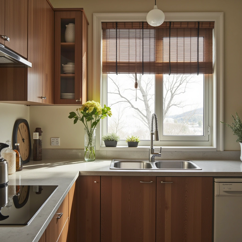 5. Bamboo or Wood Blinds for Natural Texture